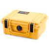Pelican 1150 Case, Yellow with Black Latches, Pick & Pluck Foam with Convolute Lid Foam view 3