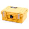 Pelican 1150 Case, Yellow with Desert Tan Latches, Pick & Pluck Foam with Convolute Lid Foam view 3