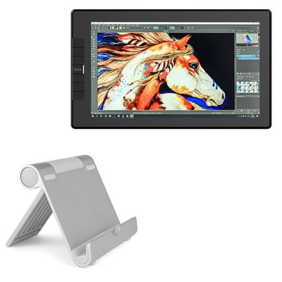 BoxWave Stand and Mount Compatible with Veikk VK1200 (21.5 in) - VersaView Aluminum Stand, Portable, Multi Angle Viewing Sturdy