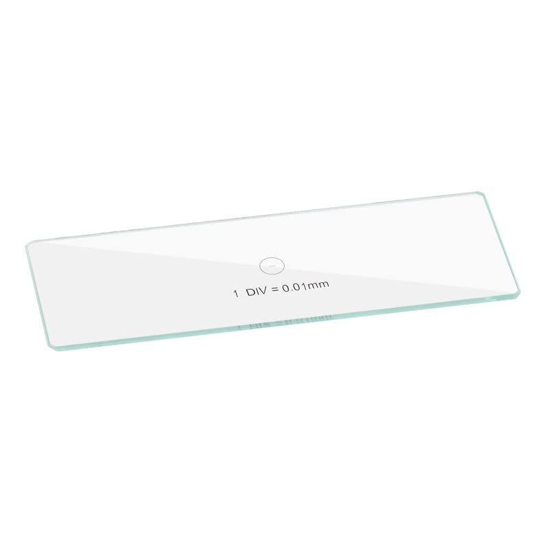 Lab Microscope Slides 1 DIV Calibartion Measurement Glass Ruler 0.01mm Microscope Stage Micrometer for Stereo Micro./Biological Microscope Microscope Parts