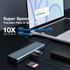 HOPDAY USB C Hub, Docking Station - 9 in 1 USB C Adapter with 4K HDMI, Dual Monitor USB C Hub(100W PD Charging, SD/TF Card Reader, and USB 3.0/2.0) for Type C Devices view 2