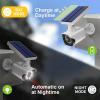WALI Solar Powered Fake Camera with Motion Sensor Floodlight, 2 Pack, White view 3