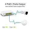 5 Port Gigabit PoE Switch - 4 PoE+ Ports, 60W Total, Plug and Play, Small Desktop Switch for Camera/Access Point/IP Phones view 2