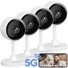 litokam Indoor Cameras for Home Security with Night Vision, Pet Camera with Phone App, WiFi Home Security Camara, Baby Monitor Compatible with Alexa, Motion Detection, 2-Way Audio, 4 Pack, 4MP view 1
