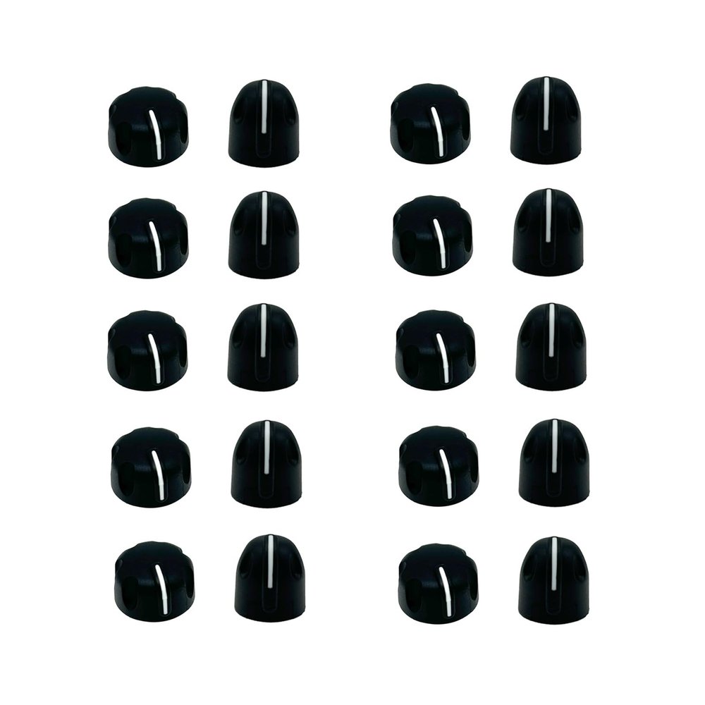 10 Pairs Volume Control Knob and Channel Knob Cover Button Cap Replacement for APX6000 APX7000 APX8000 Handheld Two Way Radio (Type B)