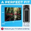 Garnetics Outdoor TV Cover 55 Inch  Waterproof, Weatherproof TV Enclosures with Smart Shield Screen Protectors, Ideal for Outdoor Use, Moving, and Storage - Forest view 2