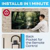Garnetics Outdoor TV Cover 55 Inch  Waterproof, Weatherproof TV Enclosures with Smart Shield Screen Protectors, Ideal for Outdoor Use, Moving, and Storage - Forest view 3