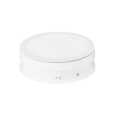 Andoer Electric Swivel Base, 20 CM 360 Rotating Platform Load Capacity 10kg/22 LB Rotating Stand for Photography, Video Recording, Jewelry Presentations, White