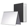 Andoer Multifunctional Light Reflector Photography Reflector Foldable Cardboard Reflector for Still Life Jewelry Makeup Food and Video Recording, White and Silver view 1
