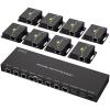 VPFET HDMI Extender Splitter Over Ethernet 1 in 8 Out Cat5e or 6 Up to 165FT 50m HD1080P 60Hz 3D with Port Loop Out Support EDID POC Suitable for Projection Exhibition Presentations view 1