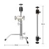 Andoer Mini Light Stand, Adjustable C Mount and Arm with Detachable Cross Bar Desk Tripod for Live Streaming/Video Recording,10kg/22lbs Load Capacity view 4