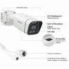 HEFLYCCTV 4MP POE IP Camera,Bullet Security Surveillance Wired CCTV Cameras with Human Detection One-Way Audio,Smart Color Night Vision,SD Card Slot,2.8mm Wide Angle,IP67 Waterproof Outdoor Indoor view 2