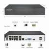 HEFLYCCTV 10 Channel NVR 4K Support 10 x 8MP/6MP/5MP/4MP/2MP/1080P IP Cameras, with 10CH POE Port,10CH Network Video Recorders with AI Motion Detection,Supports up to 8TB HDD (Not Included) view 2
