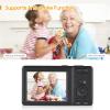 Compact Digital Camera, Andoer Photo Camera, 56MP 4K 2.7 Inch Rechargeable Digital Photo Camera with Zoom 20X Compact Digital Camera for Beginners, Kids, Adult(Black) view 3