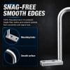 25 Pcs 2 Inch Cable Management D Ring Aluminum Distribution Ring, Sliver view 2