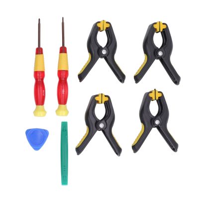 Electronic Phone Removal Disassembly Clamp Tool Kit, Mobile Phone Repair Maintenance Clip Set, with 4 Clips and 4 Disassembly Tools