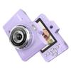Andoer Photo Camera, 1080P 48MP Rechargeable Compact Digital Camera 2.8 Inch Digital Photo Camera with Zoom 8X Compact Digital Camera for Beginners, Kids, Adult(Purple) view 1