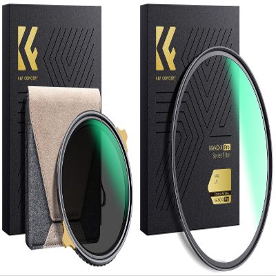 72mm Variable ND2-32+CPL 2-in-1 Filter & MCUV Lens Filters Kit (2 Pcs) 1-5 Stops Adjustable ND & CPL 2-in-1 & MCUV Lens Protection Filter