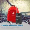 PRUNUS NOAA Weather Radio AM FM, Battery Powered Radio by AA, Transistor Radios, Earphone Jack, Portable Radio AM FM WB for Emergency, Hurricane, Floods, Snowstorms view 2