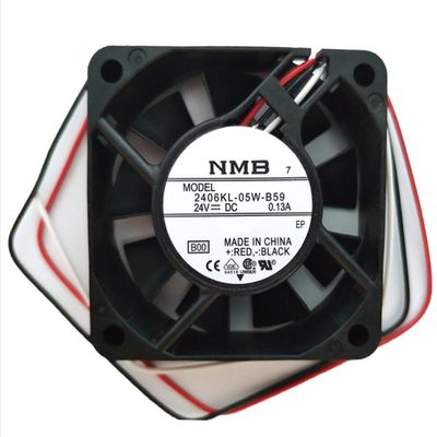 HGUOPIE for NMB Fan 2406KL-05W-B59 Axial Fan DC 24V 0.13A 60x60x15mm 3-Wires for CNC/Fanuc Fan A90L-0001-0511