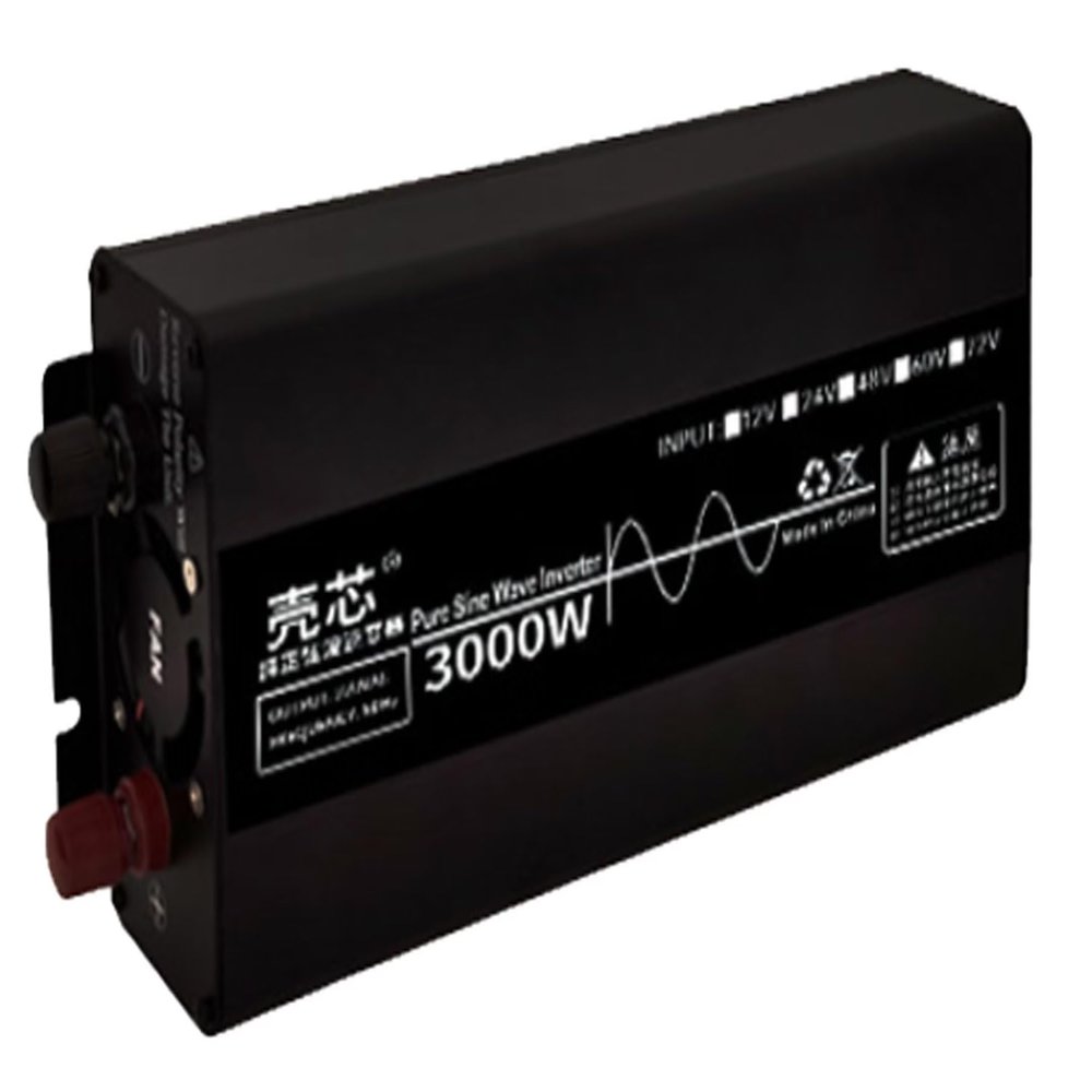 Amorphous Pure sine Wave Inverter 1300W/3000W DC 48V AC 110V Converter Car Mounted Power Inverter with LED, Suitable for car Mounted Household laptops