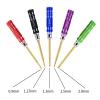 Drone Accessories 5PCS 0.9mm /1.27mm /1.3mm /1.5mm /2.0mm Hex Screw Driver Screwdriver Set RC Metal Hex Screw Driver Repair RC Tool Kit view 3