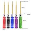 Drone Accessories 5PCS 0.9mm /1.27mm /1.3mm /1.5mm /2.0mm Hex Screw Driver Screwdriver Set RC Metal Hex Screw Driver Repair RC Tool Kit view 4