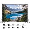 10x8ft Green Natural Mountain Lake Backdrop Pine Trees Mountains Forest Landscape Outdoor Hiking Camping Backdrop Pretty Nature Scenery Background Room Mural Studio Photo Booth Props view 3
