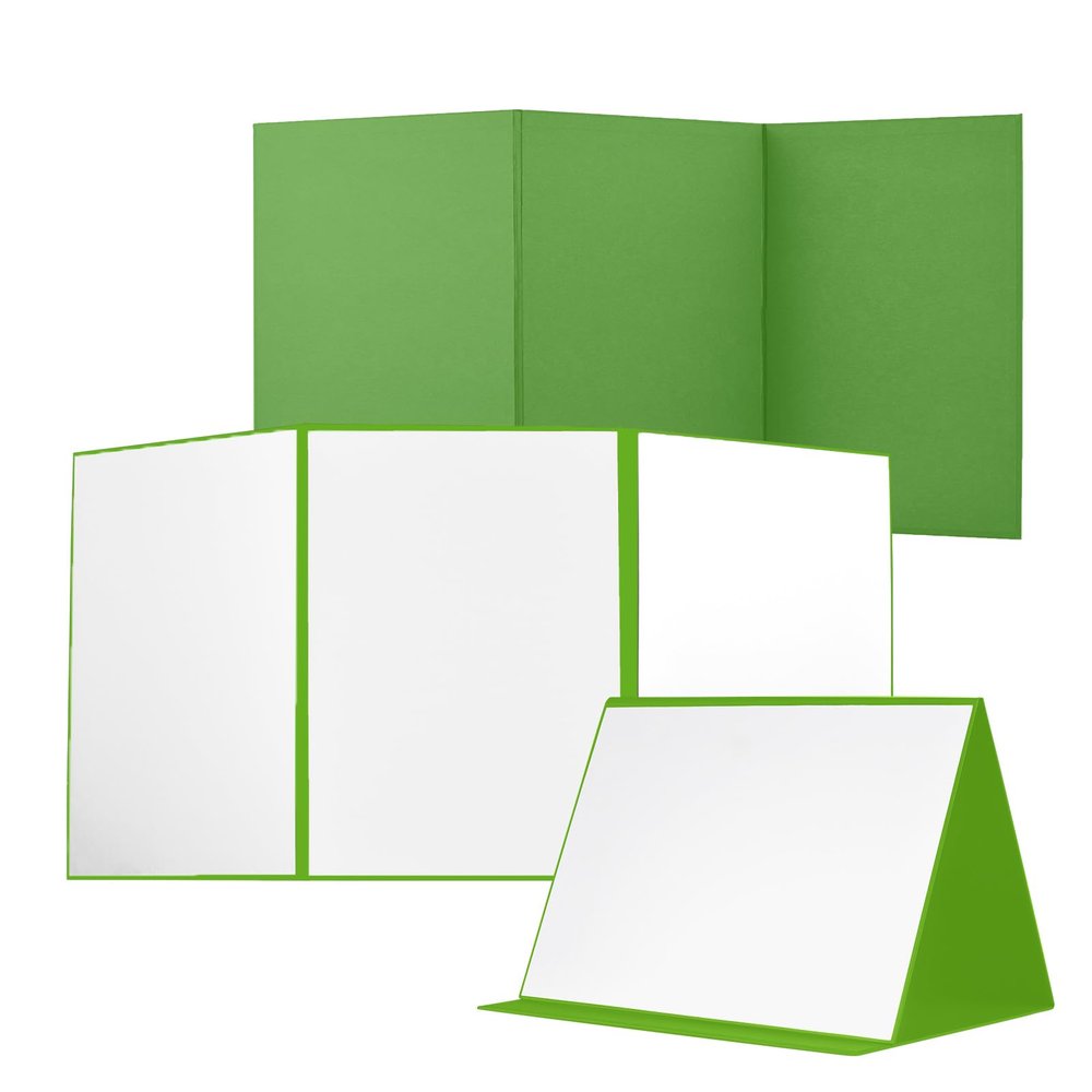Andoer Photography Reflector Cardboard, 3 in 1 Light Reflector Light, Foldable Light Diffuser Board, Light Reflector Cardboard for Product Photography, Video Recording Lighting, Green and White/Black