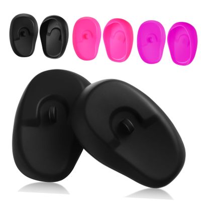 COHEALI 3pairs Silicone Ear Covers for Hair Dyeing of Professional Earmuffs Lightweight and Reusable for Home and Salon Use