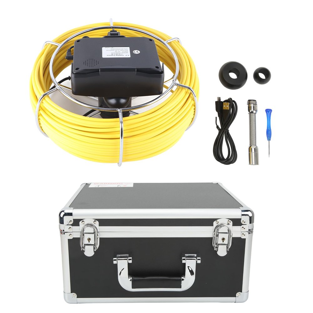 Pilipane 17MM Sewer Camera Handheld with 4 3in Monitor 30m Cable, Versatile Pipe Inspection Tool, Pipe Inspection Equipment for Drain Washing Machine