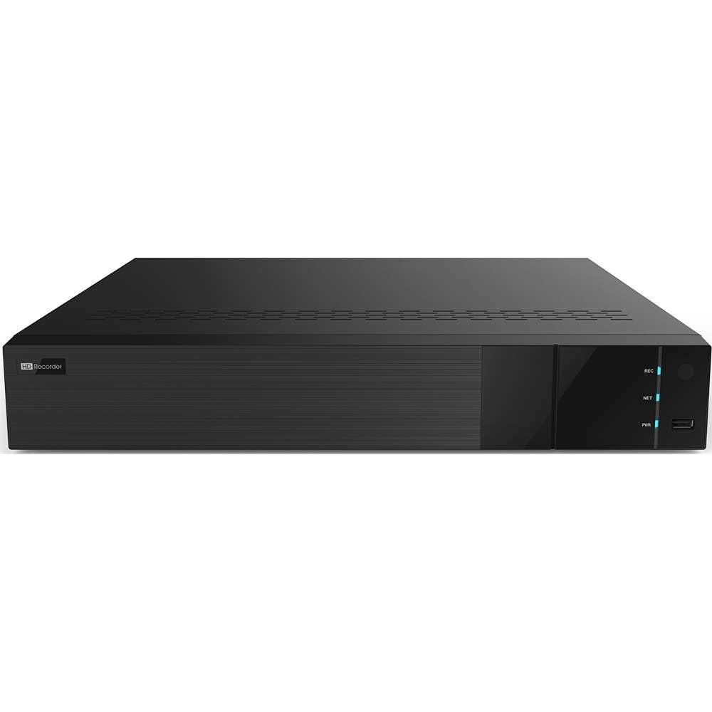 ENS ED9516H5NV-16P-ANB Titanium 16-Channel (16PoE) NVR, 160/160Mbps Bandwidth, 12MP Resolution, Embedded Linux, HDMI, VGA, Audio/Alarm, 2 SATA, HDD Not Included