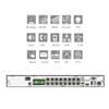 ENS ED9516H5NV-16P-ANB Titanium 16-Channel (16PoE) NVR, 160/160Mbps Bandwidth, 12MP Resolution, Embedded Linux, HDMI, VGA, Audio/Alarm, 2 SATA, HDD Not Included view 2