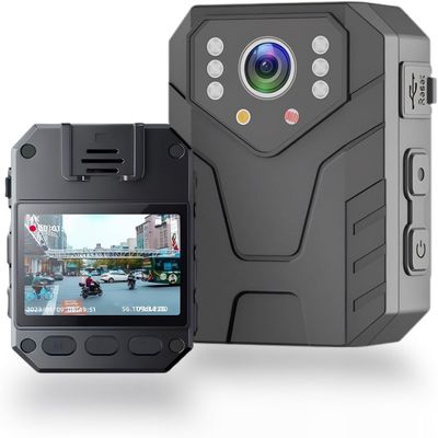 Yoidesu Mini Body Camera with Audio and Video Recording, 4K Body Worn Cam with 180 Rotating Lens, Police Body Cam Wearable Security Cam for Law Enforcement Guard (US)