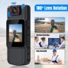 Yoidesu Body Camera Video Recorder, 1080P Wearable Police Body cam with Night Vision, Small Worn Camera with 180 Rotatable Lens and Clip for Law Enforcement Guard view 2