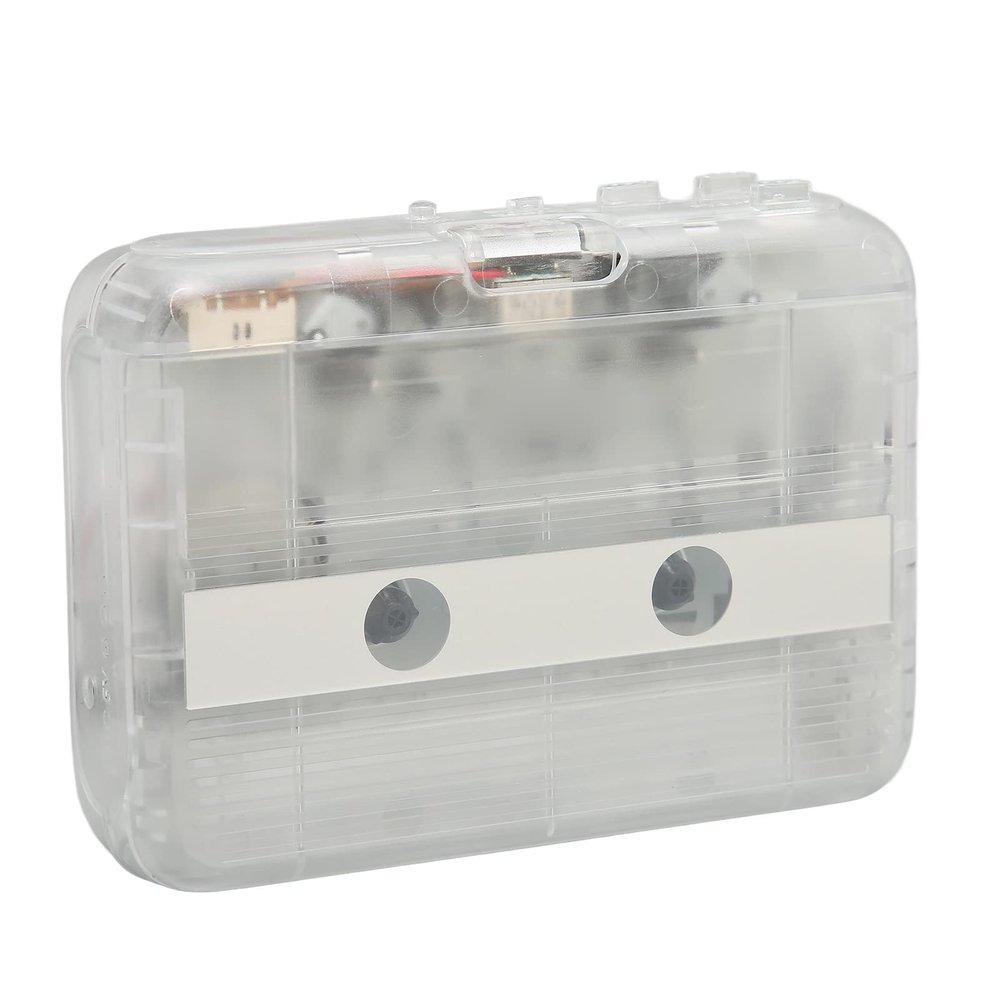 Cassettes Tape to MP3 CD Converter, Portable Cassette Players with Auto Reverse, 3.5 Mm AUX Jack and Headphones for Laptop PC, Retro Compact Tape Player