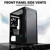 Zalman T3 Micro ATX Case, MATX PC Case with 2 x 120mm Fans Pre-Installed, Full Tempered Glass Side Panel, Compact Mini Tower Gaming Computer Chassis with USB 3.0 view 4