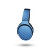 MightySkins Carbon Fiber Skin Compatible with Skullcandy Crusher ANC 2 - Blue Gridiron | Protective, Durable Textured Carbon Fiber Finish | Easy to Apply view 1