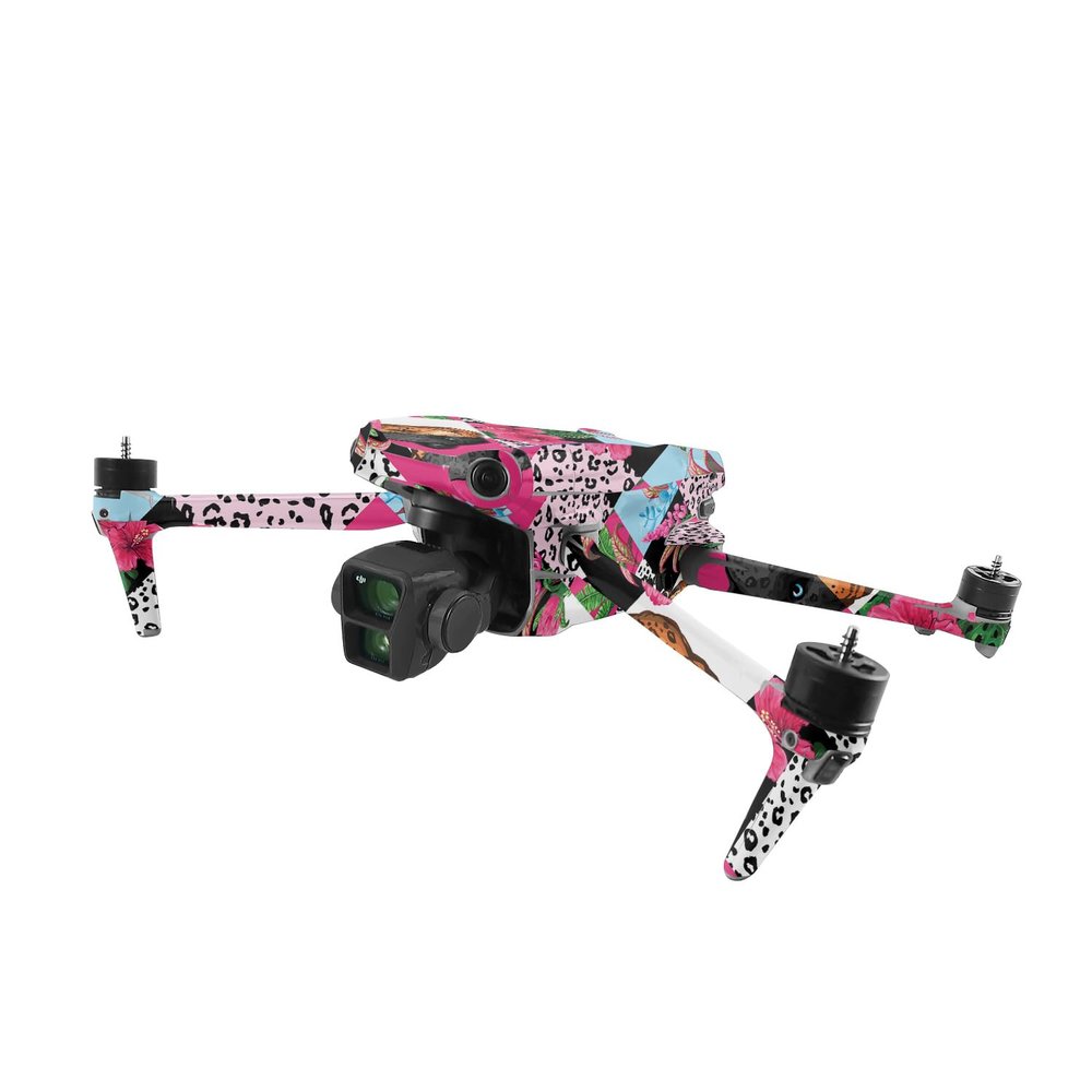 MightySkins Skin Compatible with DJI Air 3 - Cat Tile | Protective, Durable, and Unique Vinyl Decal wrap Cover | Easy to Apply, Remove, and Change Styles