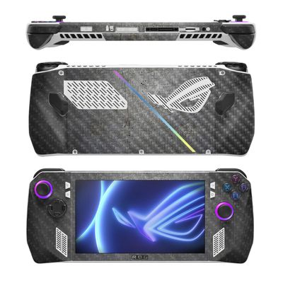 MightySkins Carbon Fiber Skin Compatible with Asus ROG Ally - Scratched Up | Protective, Durable Textured Carbon Fiber Finish | Easy to Apply