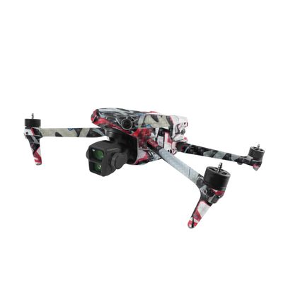 MightySkins Carbon Fiber Skin Compatible with DJI Air 3 - Graffiti Mash Up | Protective, Durable Textured Carbon Fiber Finish | Easy to Apply