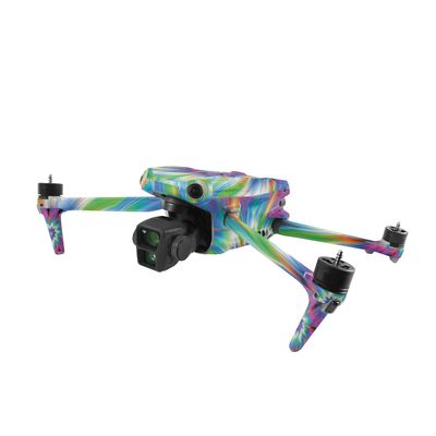 MightySkins Skin Compatible with DJI Air 3 - Prismatic Vortex | Protective, Durable, and Unique Vinyl Decal wrap Cover | Easy to Apply, Remove, and Change Style