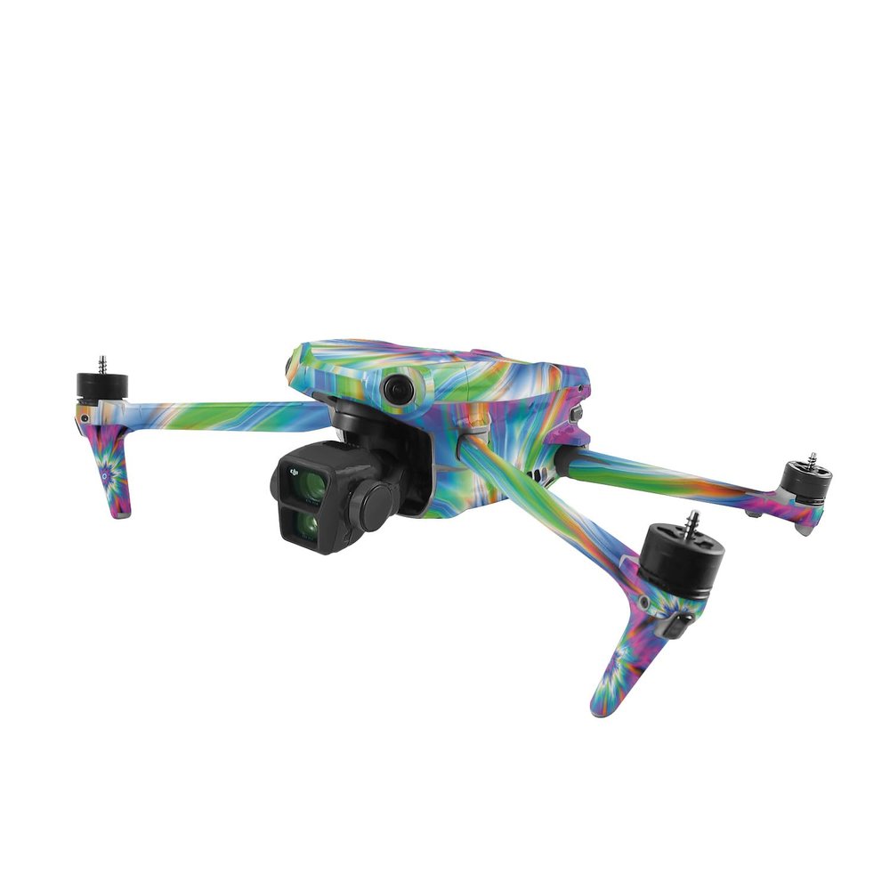 MightySkins Skin Compatible with DJI Air 3 - Prismatic Vortex | Protective, Durable, and Unique Vinyl Decal wrap Cover | Easy to Apply, Remove, and Change Style