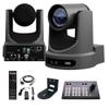 PTZOptics Move SE SDI/HDMI/USB/IP PTZ Camera with 20x Optical Zoom (Gray) Bundle with HuddleCamHD Black HCM-1 Small Universal Wall Mount Bracket and Anti-Static Screen Cleaning Wipes view 1