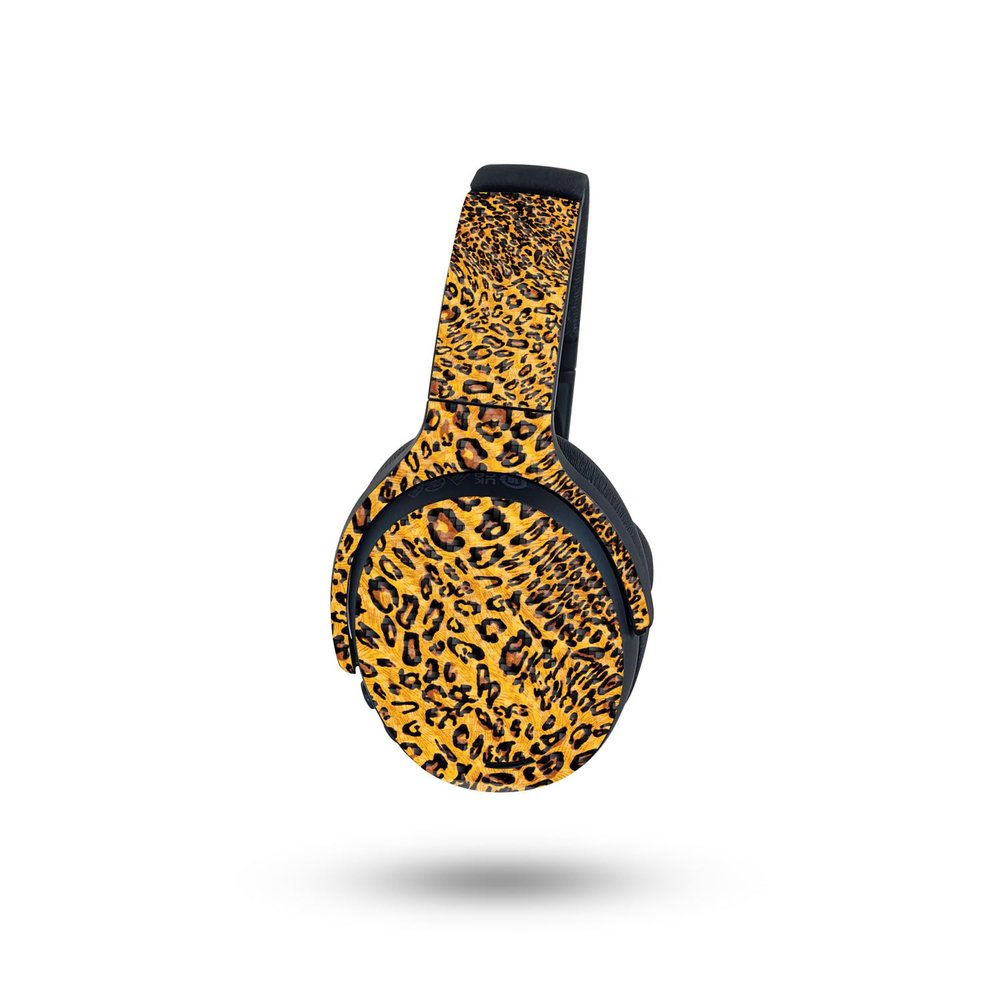 MightySkins Carbon Fiber Skin Compatible with Skullcandy Crusher ANC 2 - Cheetah Girl | Protective, Durable Textured Carbon Fiber Finish | Easy to Apply