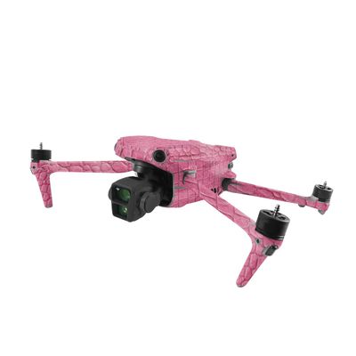MightySkins Glossy Glitter Skin Compatible with DJI Air 3 - Pink Gator Skin | Protective, Durable High-Gloss Glitter Finish | Easy to Apply