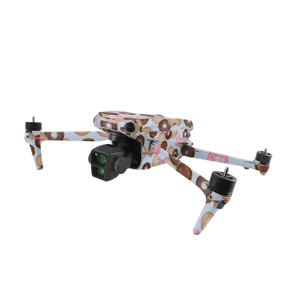 MightySkins Skin Compatible with DJI Air 3 - Donut Binge | Protective, Durable, and Unique Vinyl Decal wrap Cover | Easy to Apply, Remove, and Change Styles