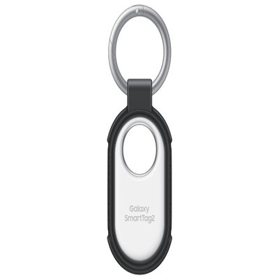 SAMSUNG Galaxy SmartTag2 Rugged Case, GPS Tracker Holder, Tracking Device Protective Cover with Key Ring, Non-Slip Pattern on Side, Bumper Protection on Bottom, EF-RT560TBEGUS, Black