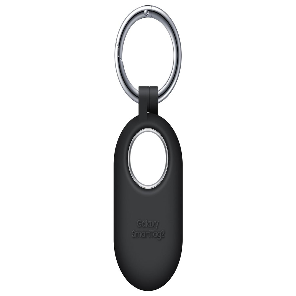 SAMSUNG Galaxy SmartTag2 Silicone Case, GPS Tracker Holder, Tracking Device Protective Cover with Key Ring, Soft Touch, EF-PT560CBEGUS, Black