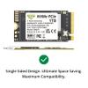 Timetec 1TB M.2 2242 NVMe SSD - PCIe Gen3x4, Single Sided, Read/Write Up to 2,500/1,700 MB/s, Compatible with Lenovo ThinkPad X1 Nano Gen 2 & ThinkPad 11e Yoga Gen 6 Laptops view 3